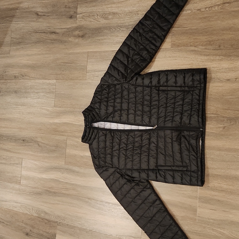 Black puffer jacket